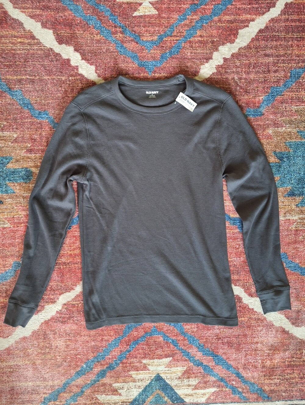 Old Navy Men's Long Sleeve Thermal Tee - Charcoal